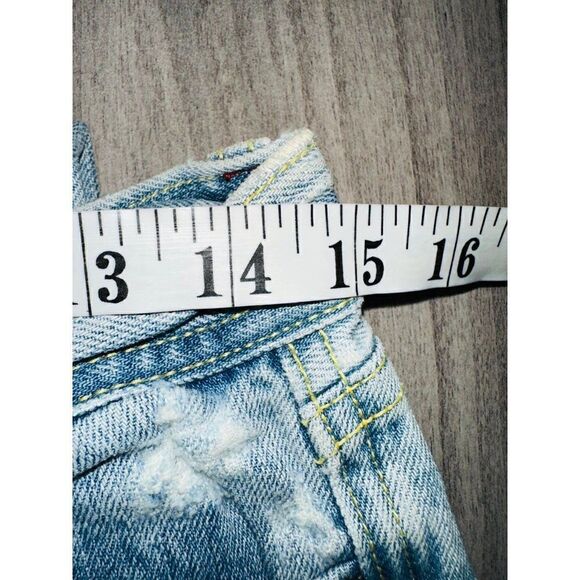 N5 Miss Me Jeans Flare embroidered Rose Low Rise Y2K Size 28 Distressed Boho - Picture 8 of 10